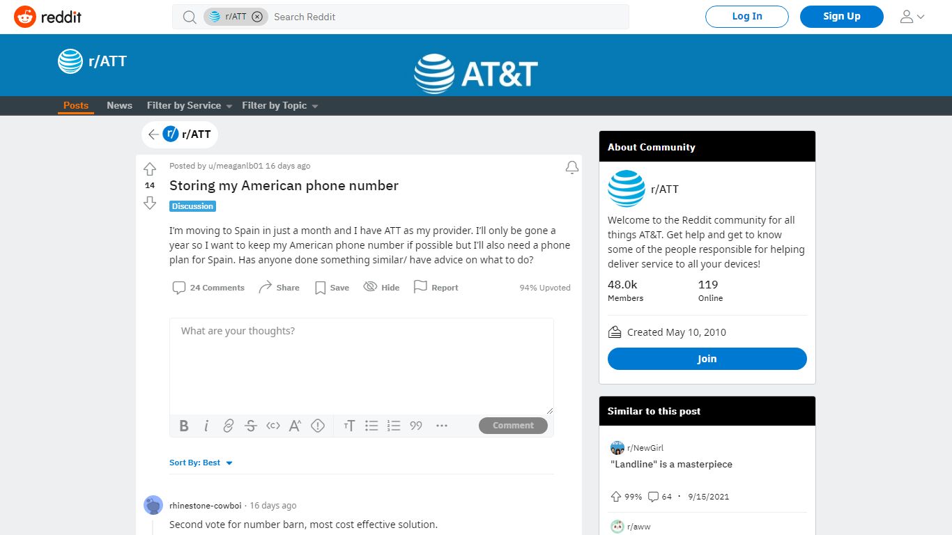 Storing my American phone number : ATT - reddit.com